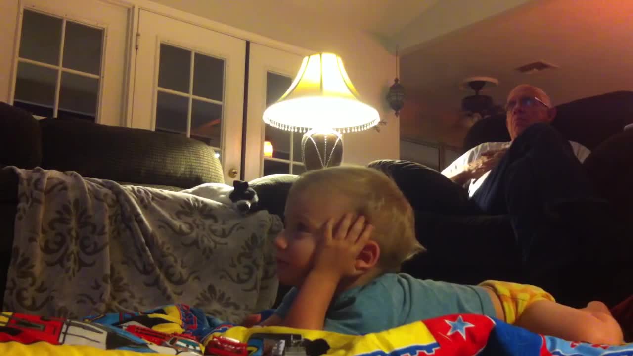 Toddler struggles to stay awake