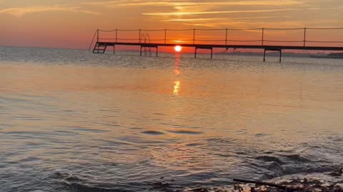 Sunset by the sea