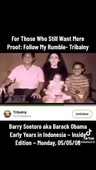 Barry Soetoro, Obama's real name