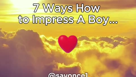 How to Impress a boy | Love Facts #shorts #love