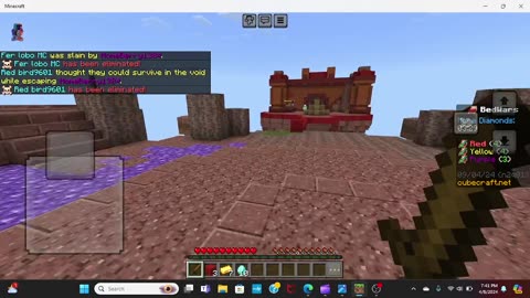 pvp in minecraft bed wars!!!