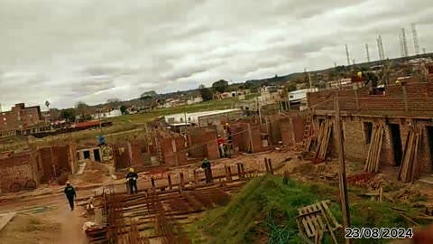 Algunos momentos en la obra - Cooperativa de Viviendas - COVISOLTAC - Tacuarembó (agosto 2024)