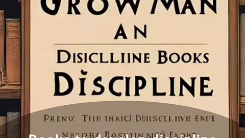 Best books to develop Sense of discipline