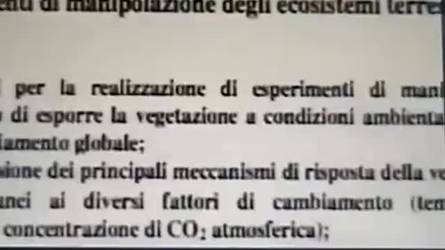2001 accordo berlusconi bush sulle scie chimiche