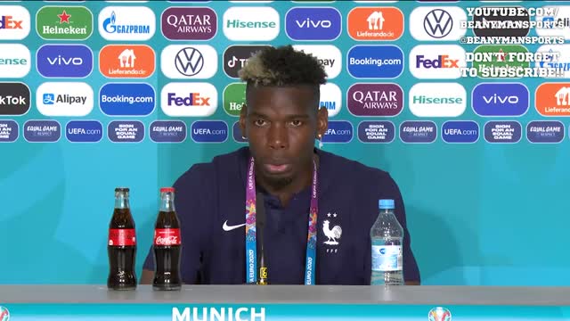 France 1-0 Germany - Paul Pogba ​- Man Of The Match Press Conference (Removes Heineken) - Euro 2020