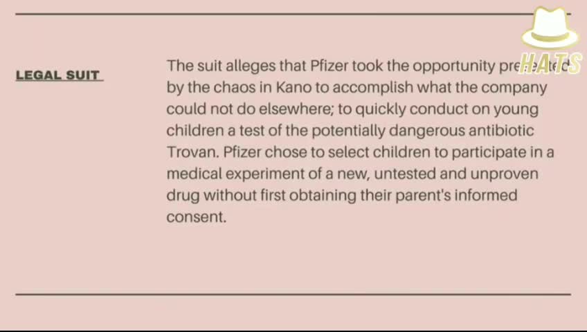 When Pfizer carried out an illegal vaccine trial.