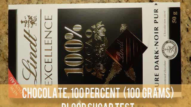 Chocolate 100 Percent Cocoa - Blood Sugar Test