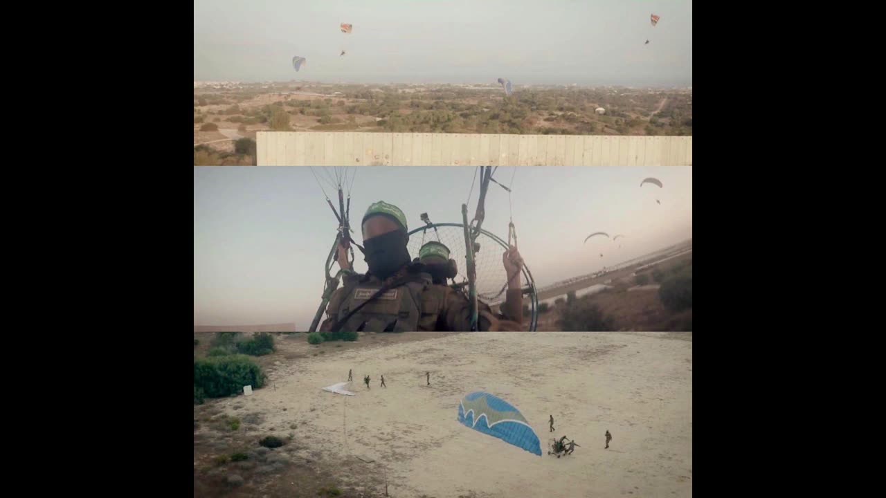 Hamas paratroopers take wing⚡️