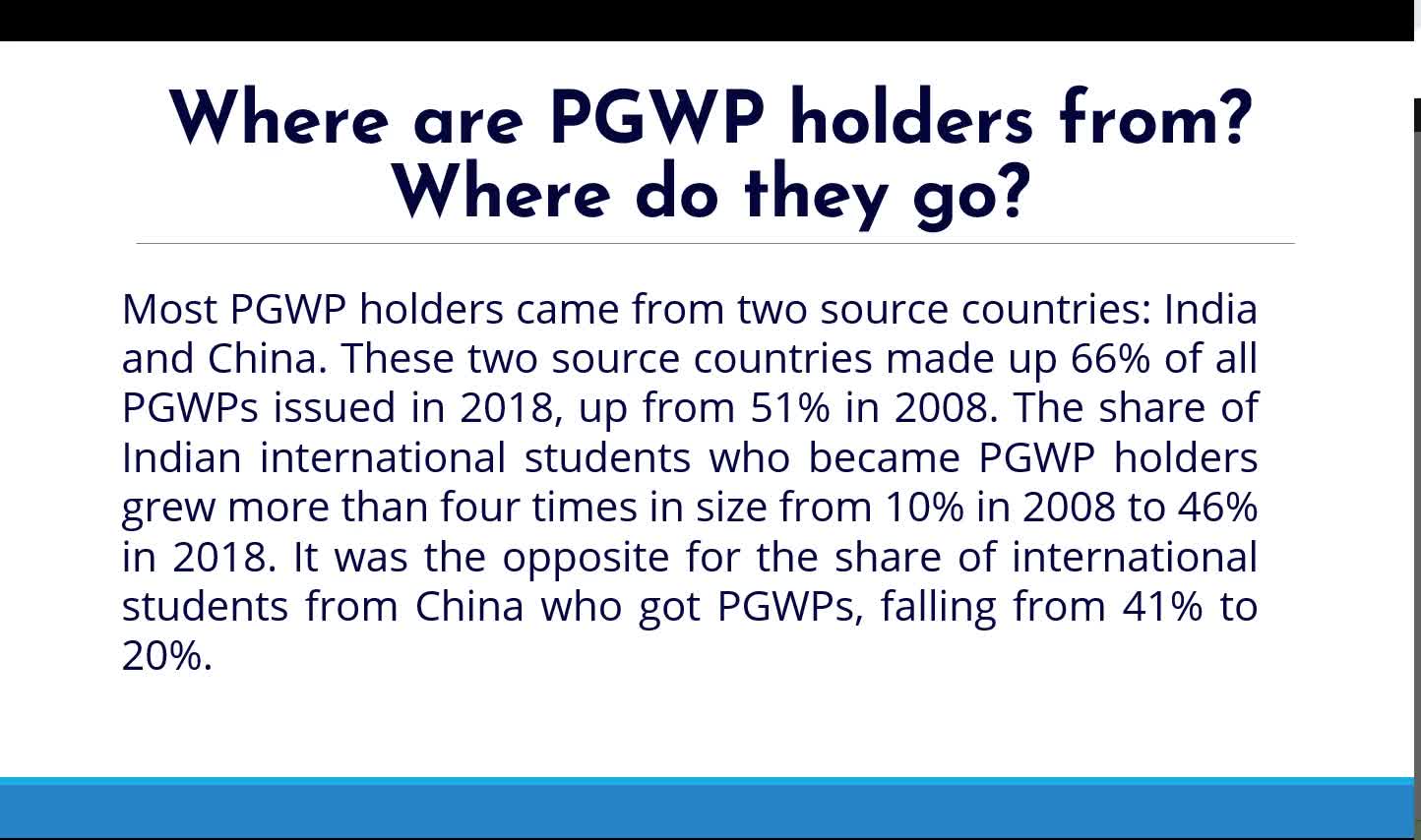 International students are getting more PGWPs and median earnings are increasing