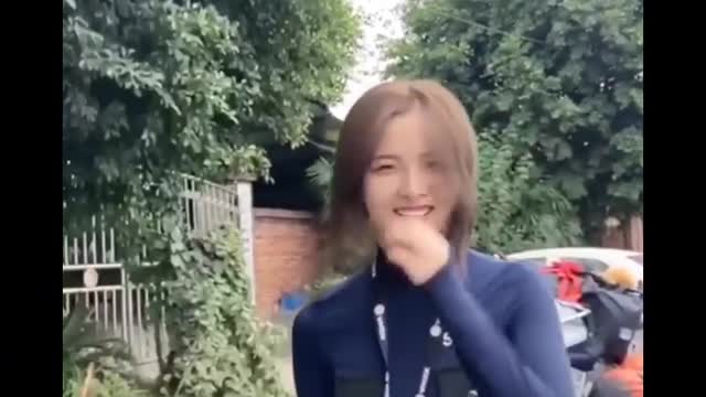cute asian biker girl