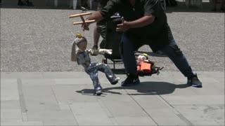 The Puppet show at Plaza de Armas in Santiago