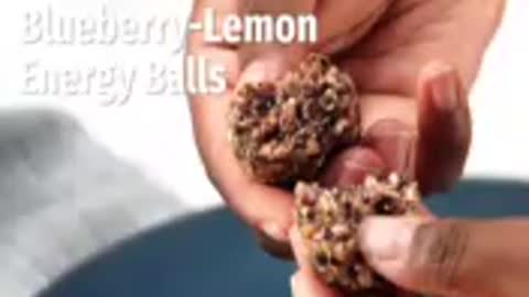 Blueberry-Lemon Energy Balls Recipe