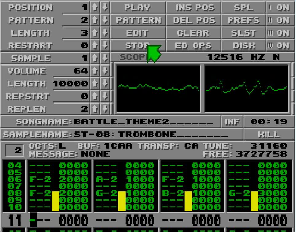 Amiga and Atari ST Protracker Music Mods - Battle Theme