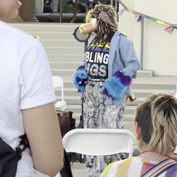 FURRY FREAK GROOMS KIDS at Pride Event!