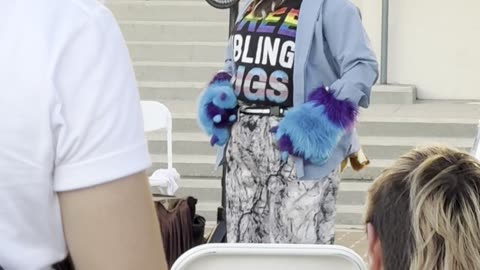 FURRY FREAK GROOMS KIDS at Pride Event!