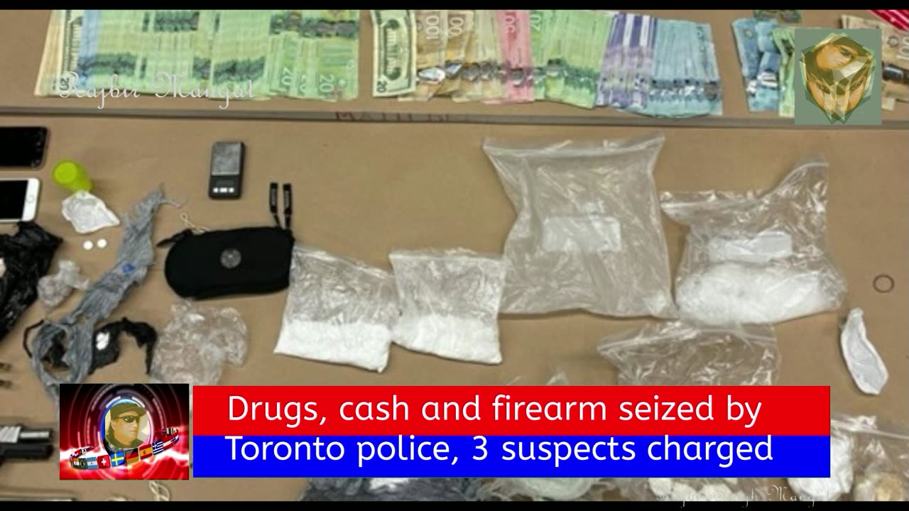 Drugs, cash and firearm seized by Toronto police, 3 suspects charged