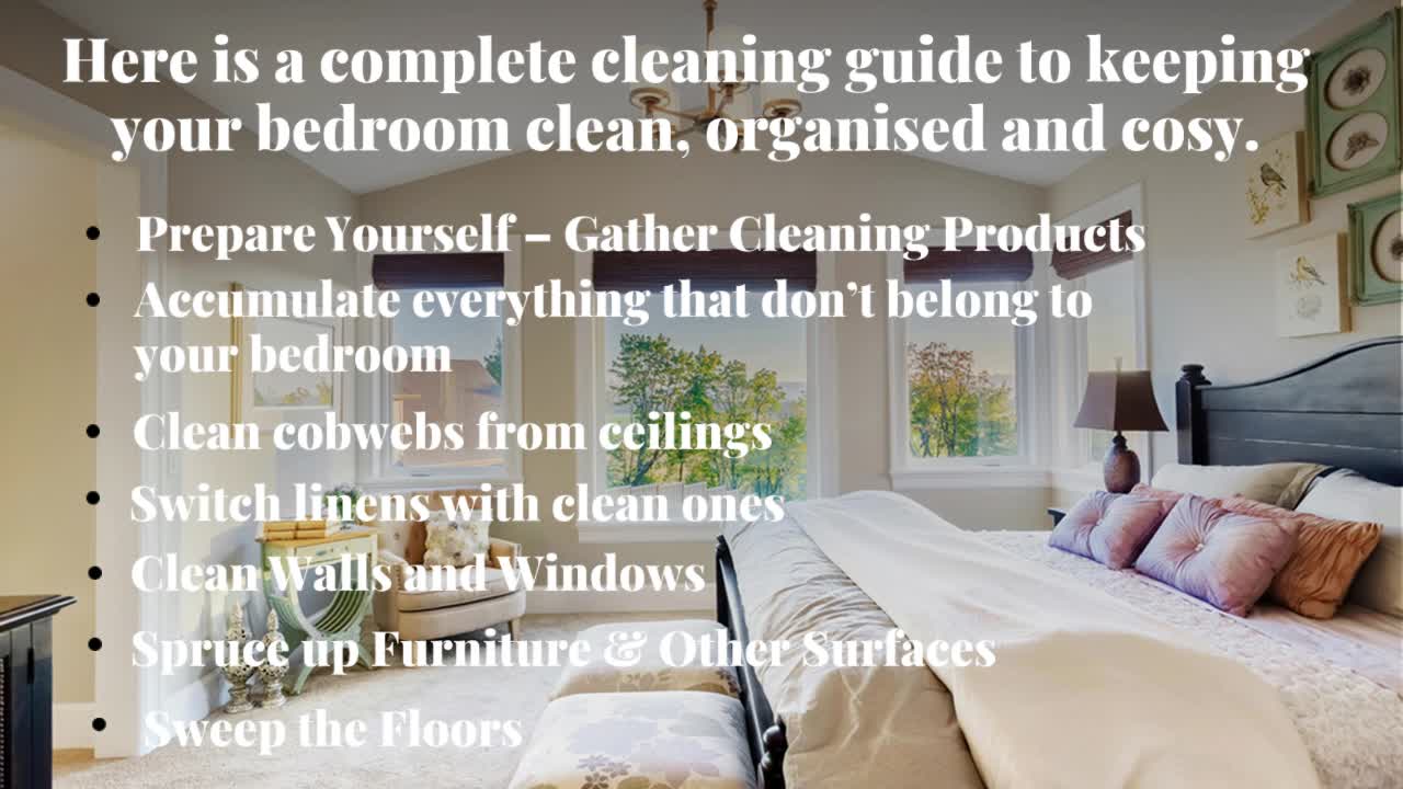 Deep Cleaning Bedroom Hacks