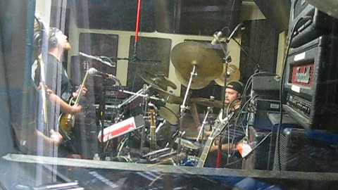 Clint, Nate and Shaun recording in Scott's home studio NOV 10 2009 New AGE of SUFFERING