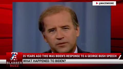 35 Years Ago This Was Biden's Response To A George Bush Speech