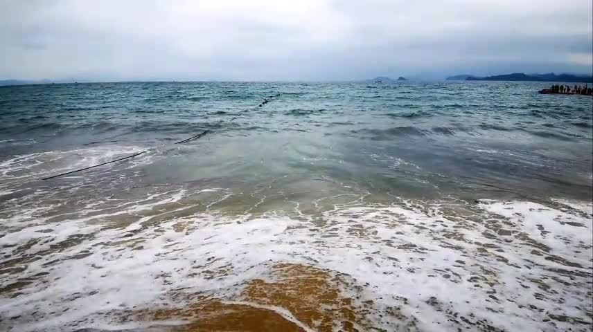 beach after rain