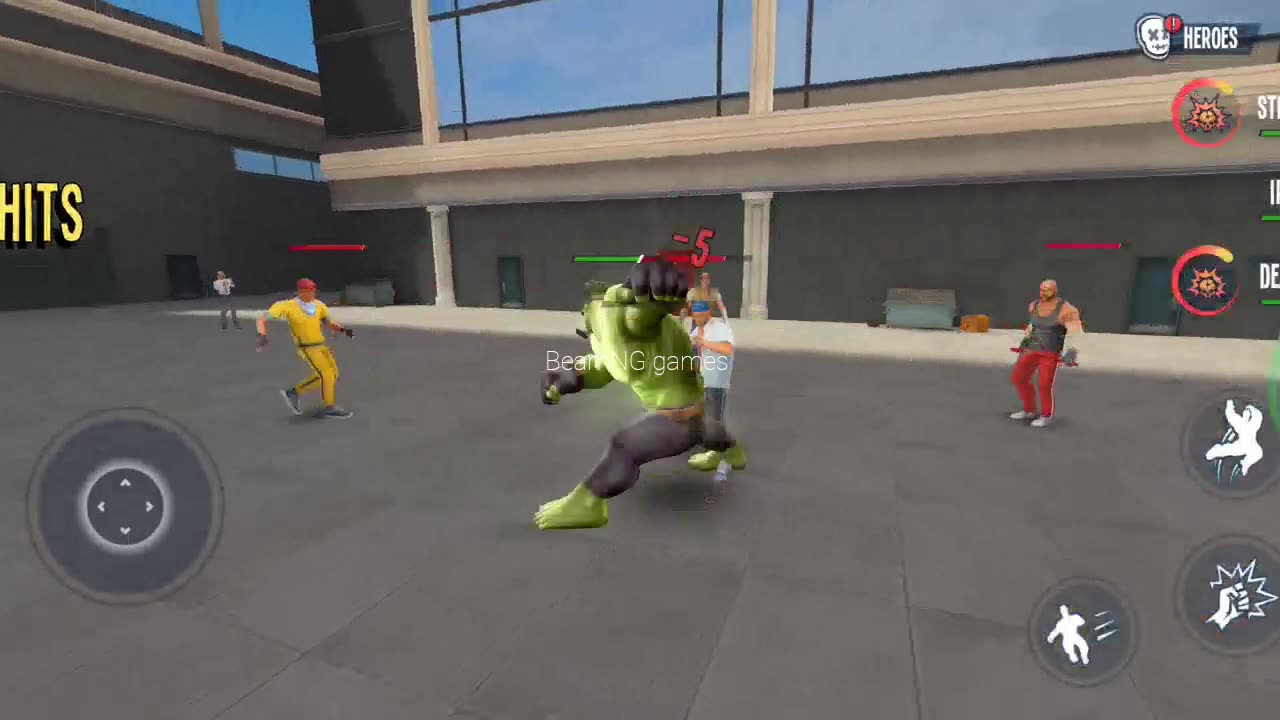 Hulk fighting