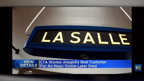 CHICAGO TRANSIT AUTHORITY [CTA] BLACK-AMERICAN CUSTER SERVICE ASSISTANT [CSA] KILLS A HOMELESS MAN!