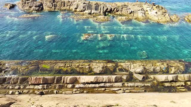 High view to an amazing beach