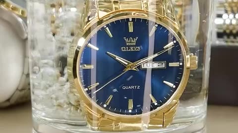 OLEVS Mens Watches Luxury Dress Stainless Steel Chronograph Watches for Men