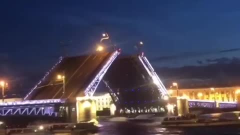 Palace bridge at the St.Peterburg