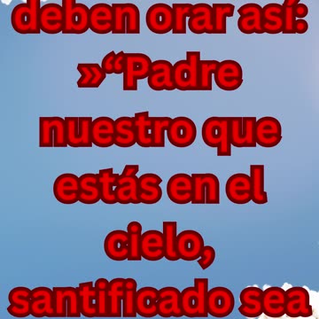 "La Guía de Oración del Señor" Mateo 6:9,10.#shortsvideo #shorts #youtubeshorts #yt #youtube