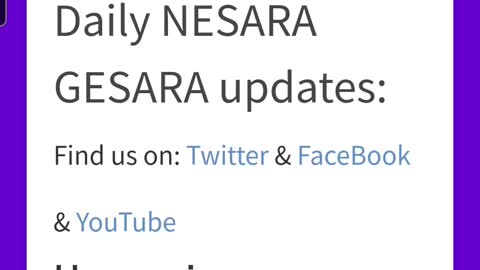 GESARA & NESARA