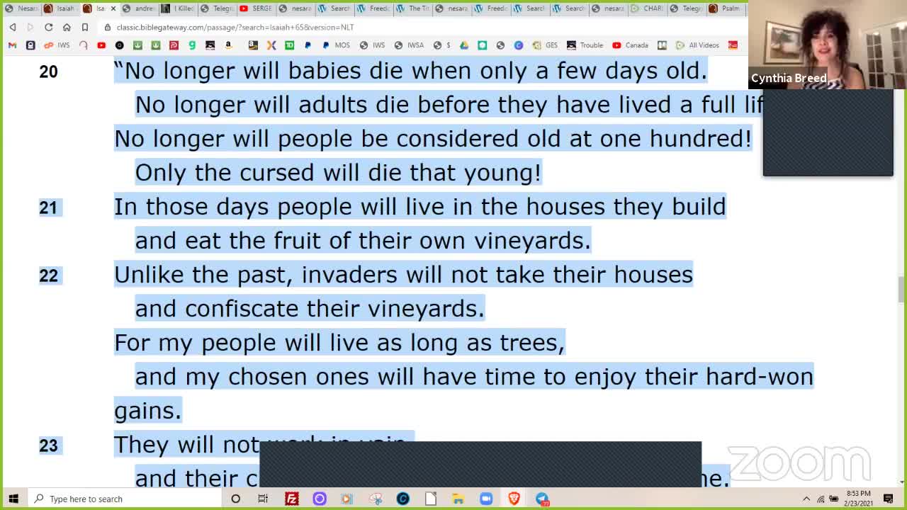 2-23-2021 Melissa Explains N e s a r a Biblically, Including Current Events