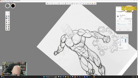 Drawing Captain Atom!