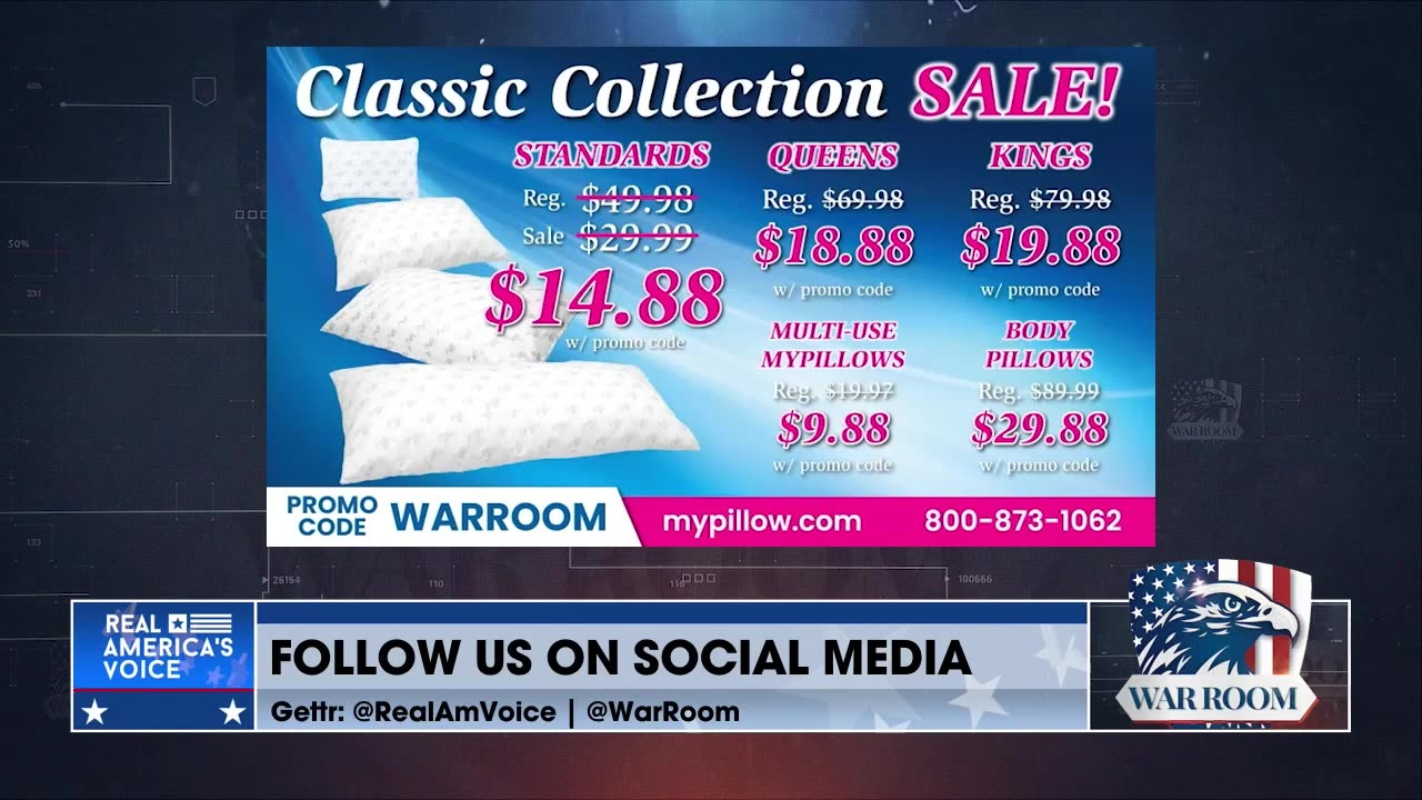 Check Out The Classic Collection Sale Today At MyPillow.com/warroom