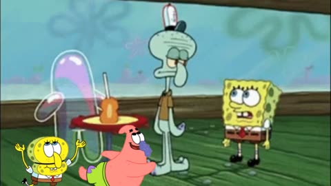 SpongeBob And Patrick Are Pretending To Be Imposters While Squidward Helps Bubble Buddy 🫧