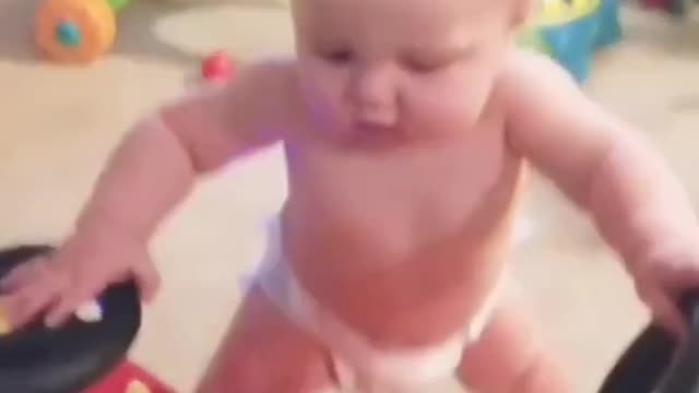 Cute baby dance Naughty boy