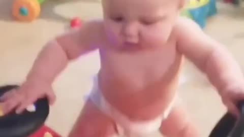 Cute baby dance Naughty boy