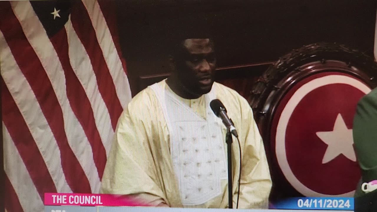 NYC Council Invocation 4/11/24 Includes Qur'an 1:7