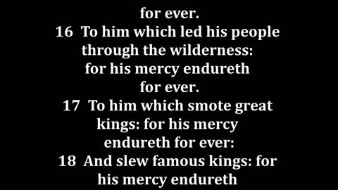 Psalms 136 King James version