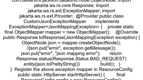 JerseyJackson how to catch json mapping exception