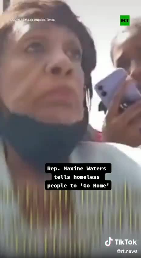 Maxine Waters tells homeless people to “go home”