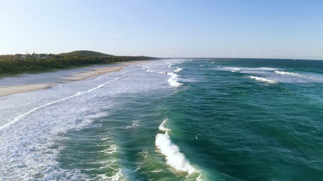 waves Kissing The Beach Shoreline