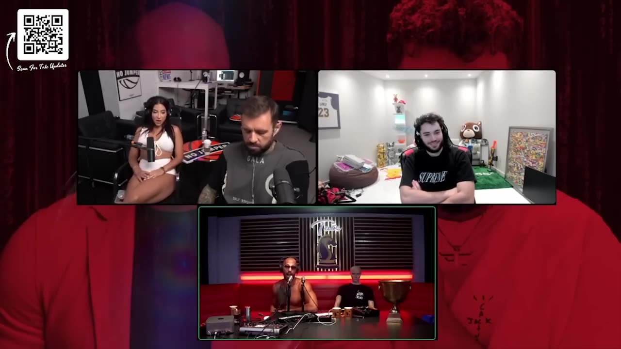 Andrew Tate Confronts Adam22 & Wife (Full Debate