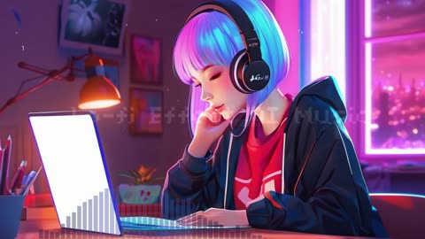 Lofi Music, Effect AI, Mix Session 9 - (1 Hour)