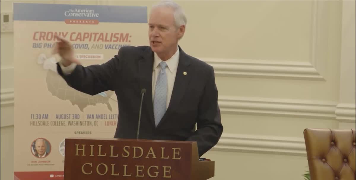 Senator Johnson Speaks at Hillsdale College DC 8.3