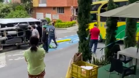 Accidente en el barrio La Universidad