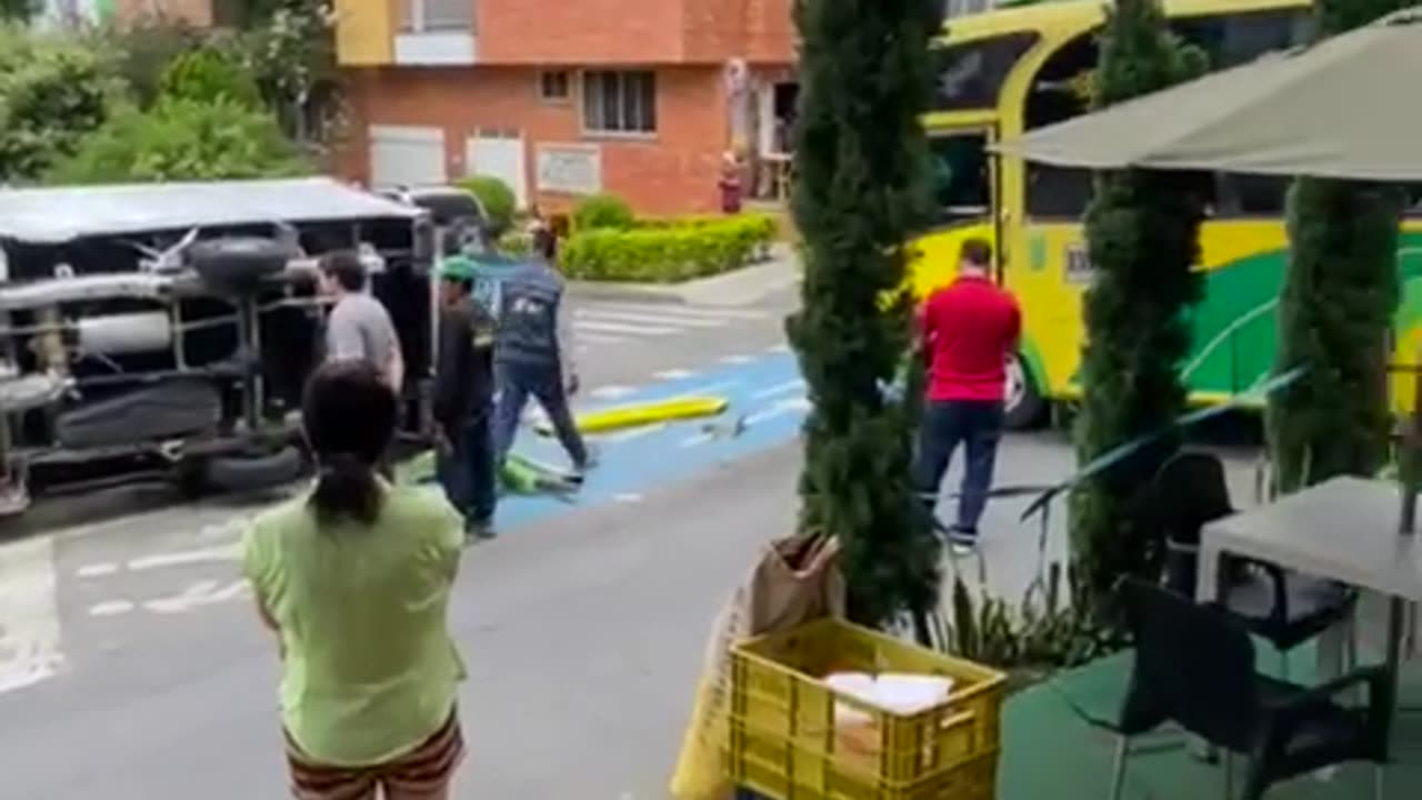 Accidente en el barrio La Universidad