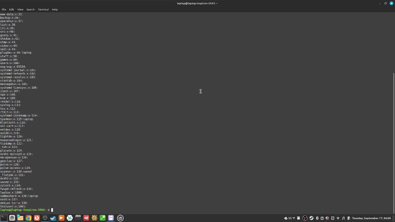 307_how to "see all the groups on your system"