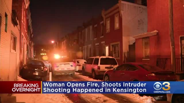 WOMAN SHOOTS, CRITICALLY WOUNDS HOME INVADER IN KENSINGTON, PHILADELPHIA