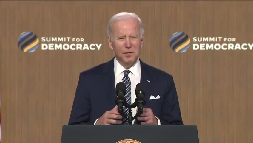 Biden Delivers Closing Remarks From Inaugural Summit For Democracy